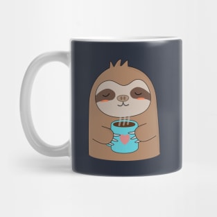 Cute Coffee Sloth T-Shirt Mug